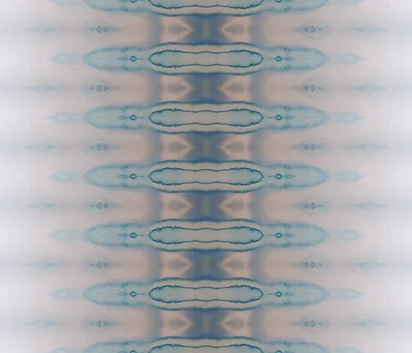 染色された繊維のバティック 青の抽象画 青のバティック インク 部族ブラシバティック エスニック パターン ブラシ 民族誌の印刷 死海のペイント — ストック写真