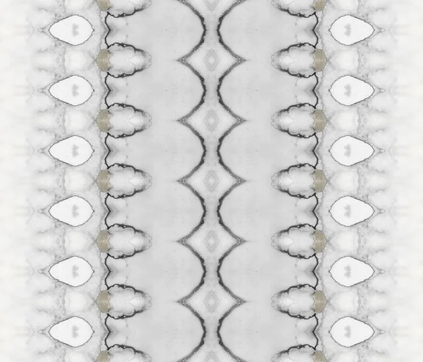 Biały Wzór Plemienia Szara Szczotka Tekstury Lekko Zabarwiony Zig Zag — Zdjęcie stockowe