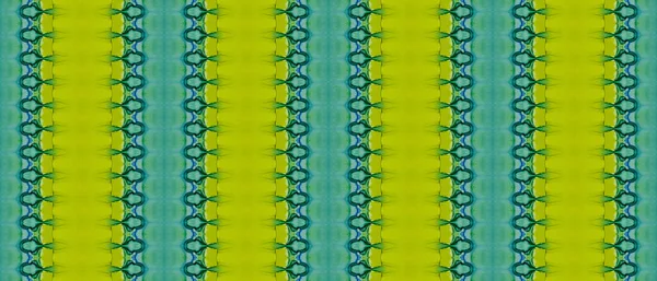 Batik Tinto Verde Tessuto Tribale Marrone Pennello Inchiostro Dorato Gradiente — Foto Stock