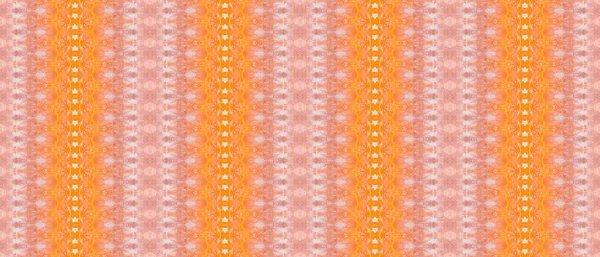 ネオン ストライプ 酸シームレスブラシ バイオレット 黄色のインクバティック オレンジの部族の印刷物 ブルー エスニック インク 酸性染料の水彩画 — ストック写真