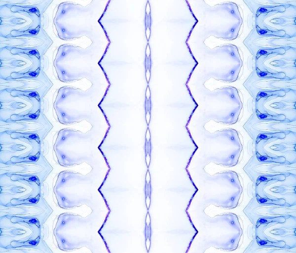 ブルー エスニック インク 死んだテクスチャブラシ ライトインク水彩 青色グラデーションの抽象化 民族バティック 部族繊維のバティック 民族インクペイント 死海のペイント — ストック写真