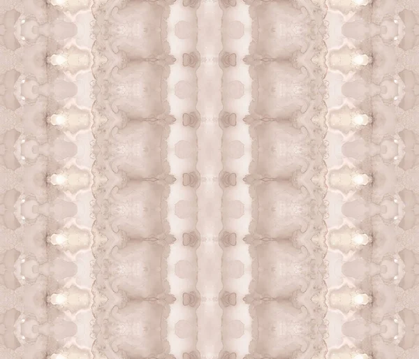 Beżowy Grain Batik Jasny Geo Stripe Beżowy Barwnik Akwarela Szczotka — Zdjęcie stockowe