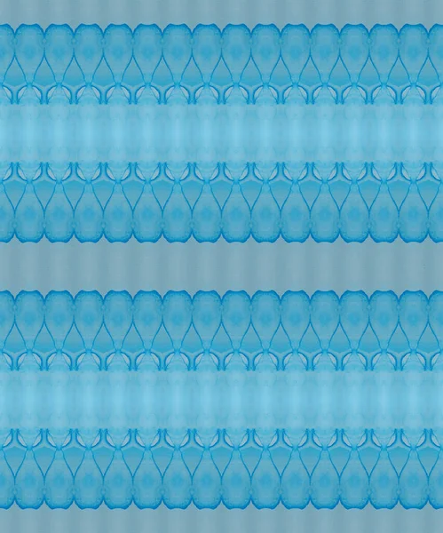 Pennello Inchiostro Etnico Tessile Batik Tinto Stampa Blu Cravatta Tinta — Foto Stock
