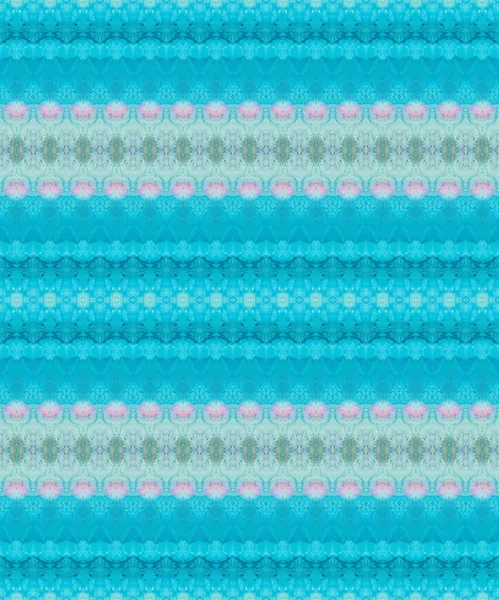 Niebieska Farba Wiązania Ziarna Brązowa Farba Paski Różowo Zabarwiony Batik — Zdjęcie stockowe