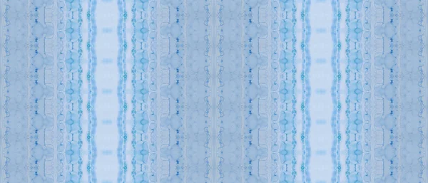 Texture Dégradée Bleue Batik Rayures Ethniques Bright Ink Abstract Peinture — Photo