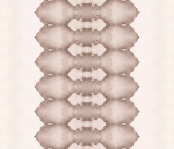 Colorante Marrone Acquerello Texture Tribale Marrone Beige Grain Batik Spazzola — Foto Stock