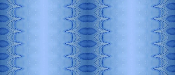 Dyed Paint Batik Blue Abstract Print Ethnic Textile Brush Blue — Stock Photo, Image