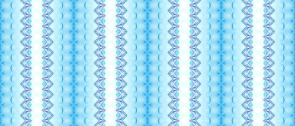 Blaue Tinte Aquarell Ocean Fyed Textile Blue Bohemian Abstract Blue — Stockfoto