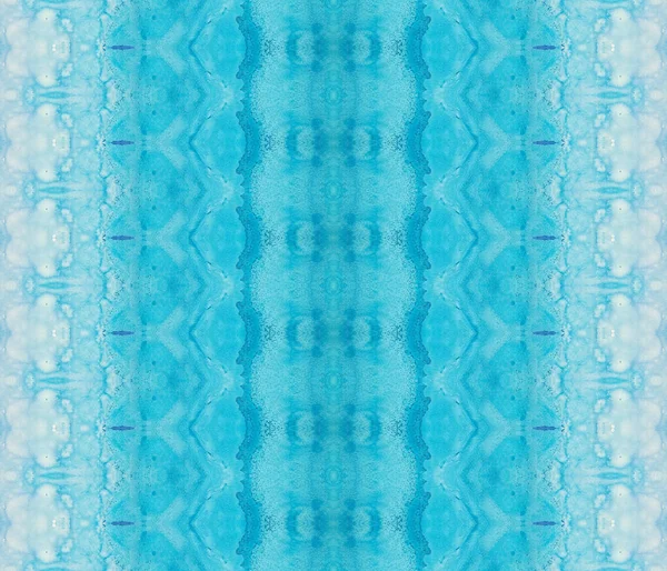 Guldfärgad Akvarell Blue Gradient Batik Gröna Stamavtrycket Gulfärgad Färg Brun — Stockfoto