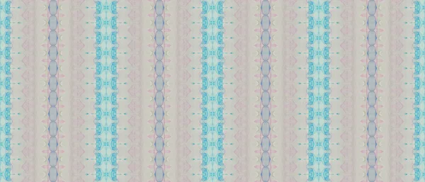 Blue Tribal Zig Zag Blue Pattern Pinsel Vorhanden Pinkfarbener Gradient — Stockfoto