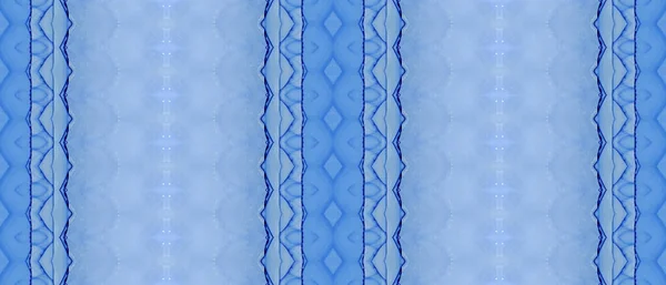 Farba Atramentowa Odcisk Niebieskiego Krawata Jasna Farba Plemienna Etniczny Batik — Zdjęcie stockowe