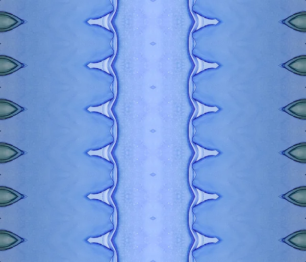 Modèle Dégradé Bleu Encre Batik Bleue Aquarelle Encre Mer Ethnic — Photo