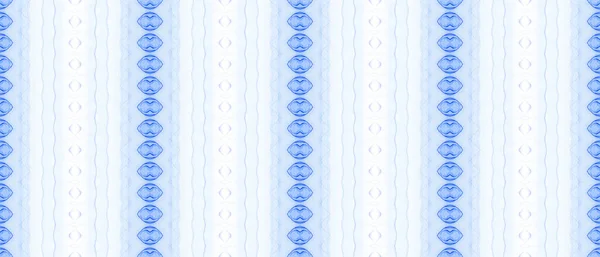 Dyed Batik Zig Zag Φωτεινό Μελάνι Υδατογραφία Μπλε Εθνικ Μελάνι — Φωτογραφία Αρχείου