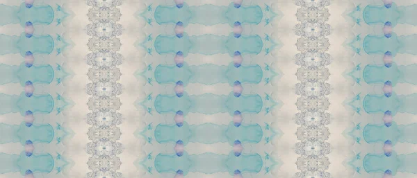Blaue Krawatte Dye Batik Pinsel Rosa Heller Ethnischer Druck Blau — Stockfoto