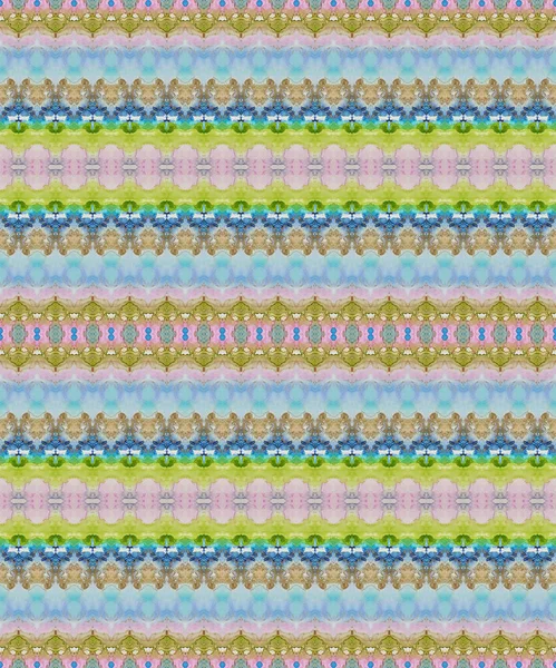Aquarell Mit Grüner Tinte Braun Gefärbte Krawattenfärbung Grünkorn Batik Blaue — Stockfoto