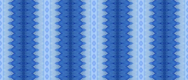 Ethnic Brush Pattern Bright Dyed Batik Dyed Abstract Brush Blue — Stock Photo, Image