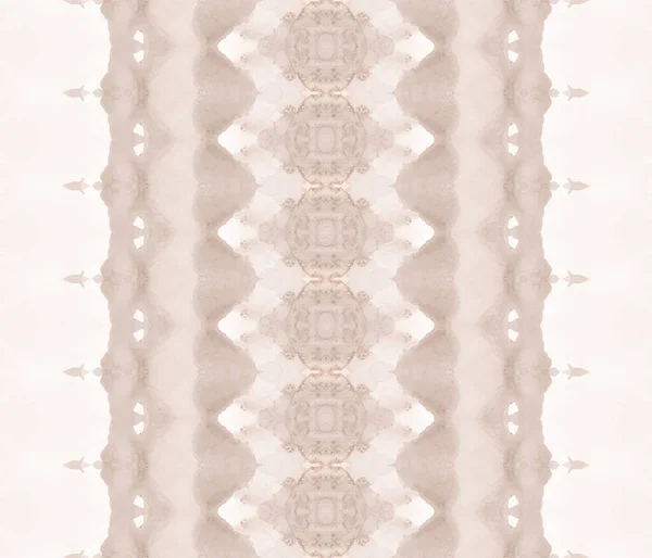 Motivo Tribale Marrone Tessile Inchiostro Marino Beige Tie Dye Batik — Foto Stock