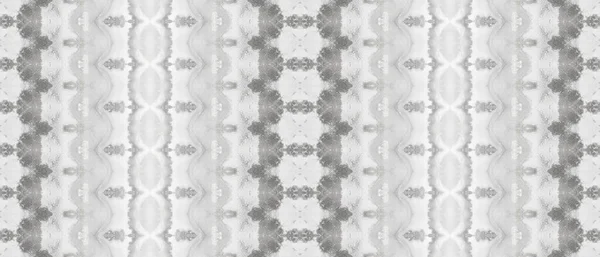 Wit Geverfd Verf Gray Tribal Texture Retro Geo Batik Blanke — Stockfoto