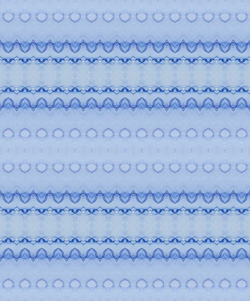 民族の死を描く 青いボヘミアンテクスチャ ブルー エスニック インク 明るいインクの水彩 染色されたテキスタイルプリント 民族インクバティック オーシャンバティック部族ペイントパターン 空染めブラシ — ストック写真