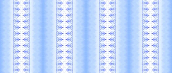 Синий Градиент Зиг Заг Морская Роспись Этнический Полосатый Батик Голубые — стоковое фото