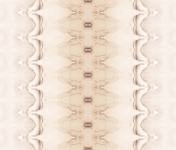 Beżowy Batik Plemienia Brązowy Atrament Streszczenie Farba Ocean Grain Beżowy — Zdjęcie stockowe