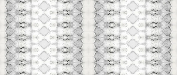 灰色のグラデーションストライプ グレーのシームレスプリント 灰色の穀物バティック 白い染料の水彩画 ヴィンテージ ペイント ホワイト バティック インク レトロな染めの模様 — ストック写真