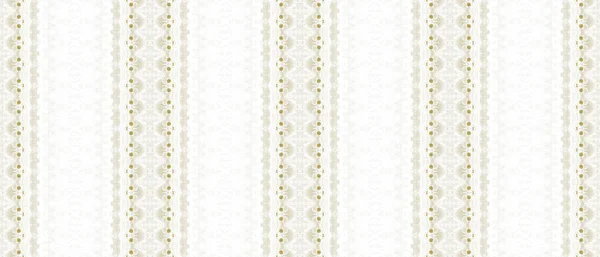 Retro Gradient Textil Beige Seamless Brush Guldbläck Batik Guldfärgad Akvarell — Stockfoto