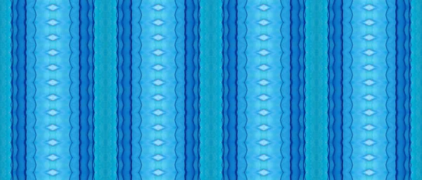 Peinture Tribale Marine Blue Gradient Abstract Bright Geo Pattern Zig — Photo
