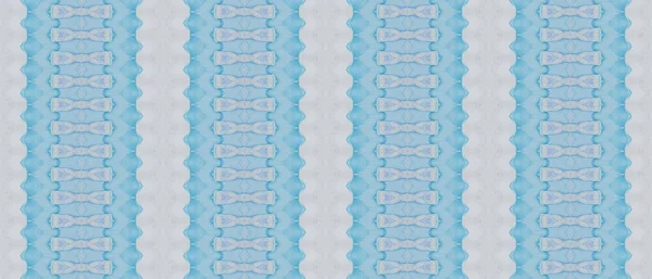 Niebieski Atrament Batik Bystry Plemienny Batik Akwarela Morska Etniczny Odcisk — Zdjęcie stockowe