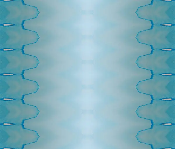 Tinta Abstrata Tribal Padrão Boêmio Azul Sky Tribal Batik Impressão — Fotografia de Stock
