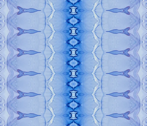 Festett Textil Batik Kék Bohém Nyakkendőfesték Etnikai Festék Nyomtatás Etnikai — Stock Fotó