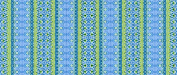 緑の穀物繊維 茶色のネクタイ染料ブラシ 金の部族ペイント グリーン エスニック 黄色のインクバティック 酸バティックインク 青い染料の水彩画 ブルージオの略 酸死印刷物 — ストック写真