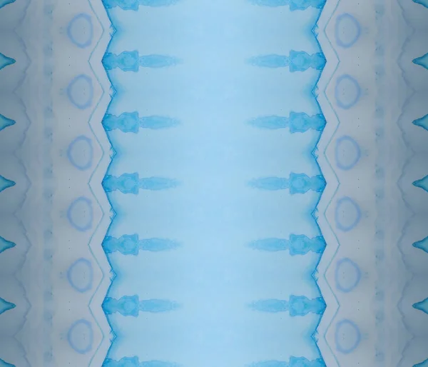 Leichter Ethnischer Druck Blauer Gradient Batik Blue Repeat Print Blaue — Stockfoto