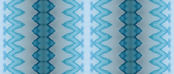 Tinta Luz Aquarela Tinta Étnica Azul Impressão Abstrata Tribal Textura — Fotografia de Stock
