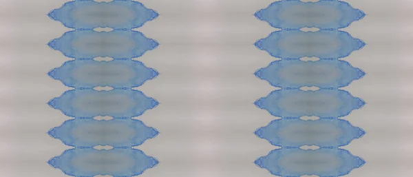 Boyalı Çizgili Fırça Deniz Mürekkebi Suluboya Gök Kabilesi Batik Mavi — Stok fotoğraf