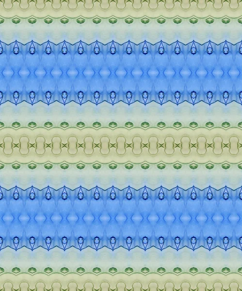 Μπλε Μελάνι Υδατογραφία Πράσινο Grain Abstract Όσεαν Ντάι Μπατίκ Αποτύπωμα — Φωτογραφία Αρχείου