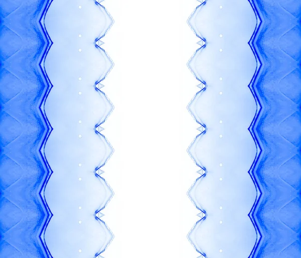 Pennello Astratto Blu Modello Batik Tribale Stampa Dell Inchiostro Tribale — Foto Stock