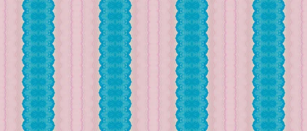 Яскравий Племінний Принт Pink Ethnic Batik Pink Ethnic Batik Блакитний — стокове фото