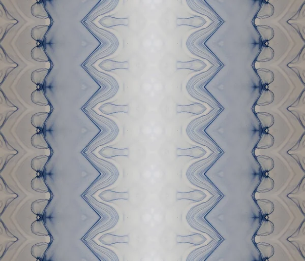 Etnische Zig Zag Batik Tribal Print Patroon Blauwe Tie Dye — Stockfoto