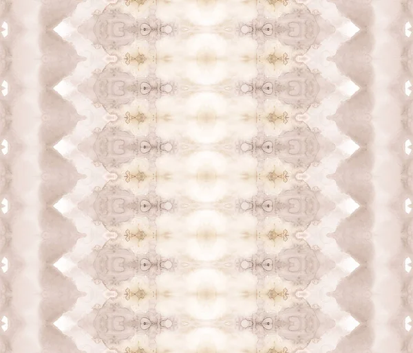 Brązowy Wzór Beżowy Pasek Plemienny Beżowy Tusz Etniczny Brązowa Farba — Zdjęcie stockowe