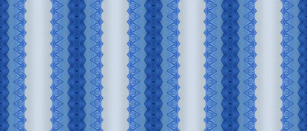 Etniczna Struktura Druku Niebieski Bohemian Textile Jasna Farba Etniczna Druk — Zdjęcie stockowe