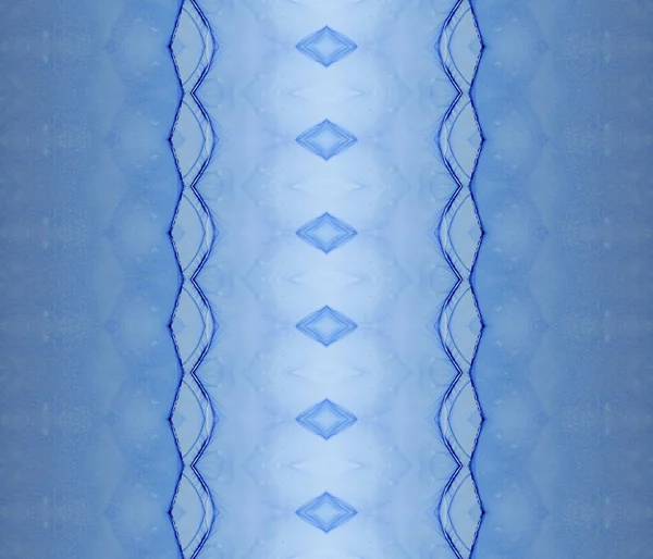 Tribal Batik Textile Dyed Pattern Print Blue Seamless Print Dyed — Stock Photo, Image