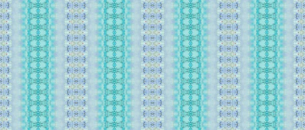 Ацидна Текстура Батіка Brown Batik Dye Blue Geo Pattern Зелений — стокове фото