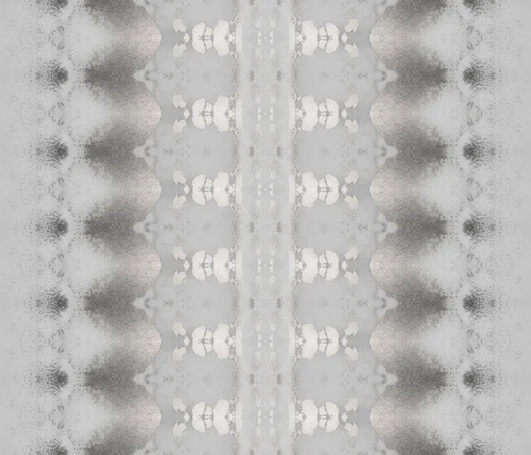 White Tribal Brush Light Grain Batik White Ethnic Dye Gray — Stock Photo, Image