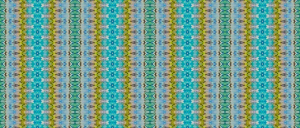 金染めのテクスチャ ボヘミア グリーン ジオの略 緑の部族ペイント 酸性雨塗料 青い染料の水彩画 ゴールデンインクプリント ブラウン エスニック — ストック写真