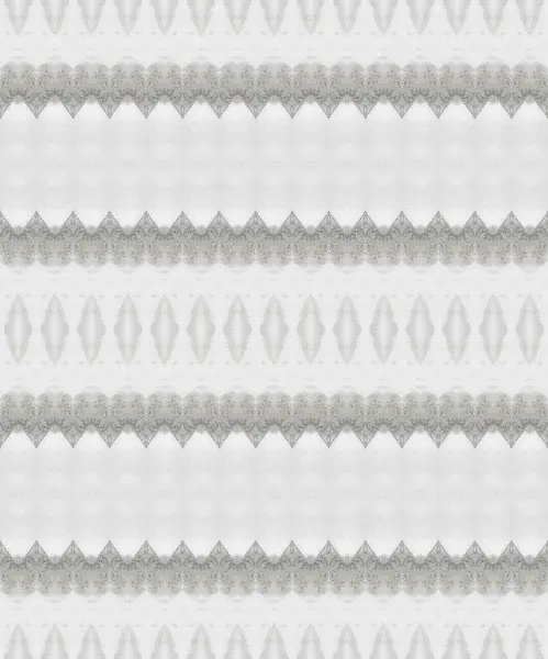 Pennello Texture Bianca Schema Etnico Grigio Colorante Bianco Acquerello Batik — Foto Stock