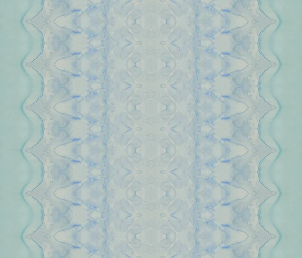Texture Dégradée Bleue Batik Tribal Lumineux Brosse Sans Couture Bleue — Photo