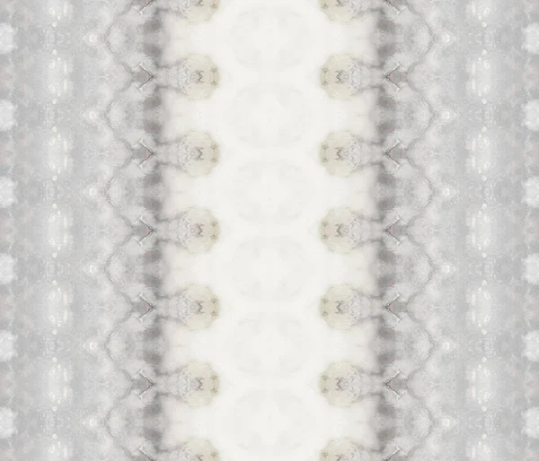 Bright Ink Print White Tribal Textile Сірий Етнічний Зіґ Заг — стокове фото