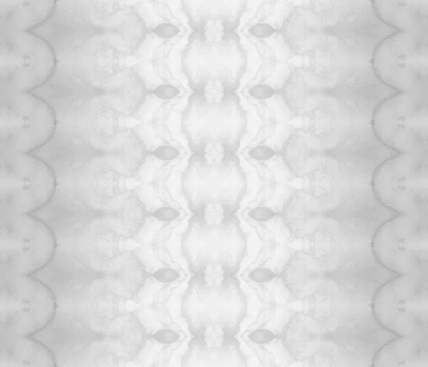 ホワイト エスニック プリント グレイ エスニック インク 白い染料の水彩画 灰色の民族繊維 グレイ バティック — ストック写真
