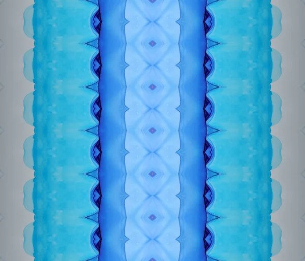Deniz Boyası Fırçası Yeşil Mavi Boyalı Parmak Izi Mavi Bohem — Stok fotoğraf